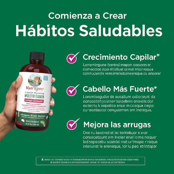 KIT #7 Cuidado Diario del Cabello y Piel, MaryRuth's