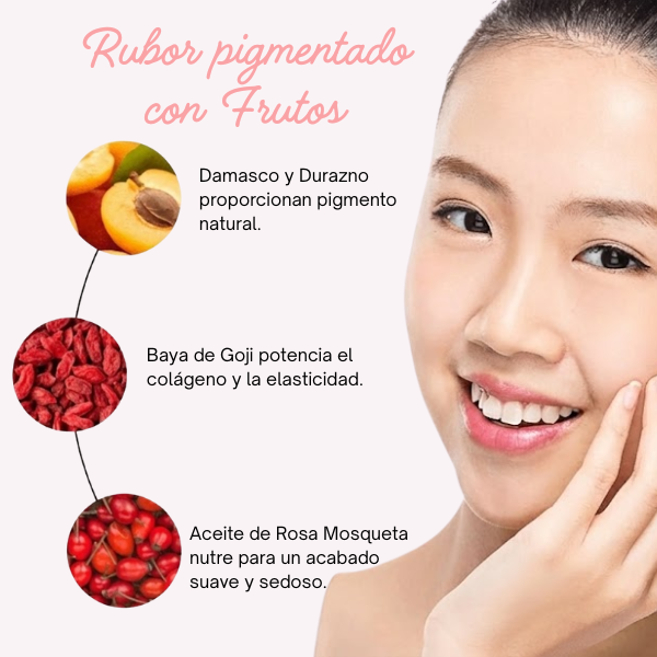 Rubor Compacto Fruit Pigmented® Peppermint Candy (0.32 oz 9 g), 100% Pure