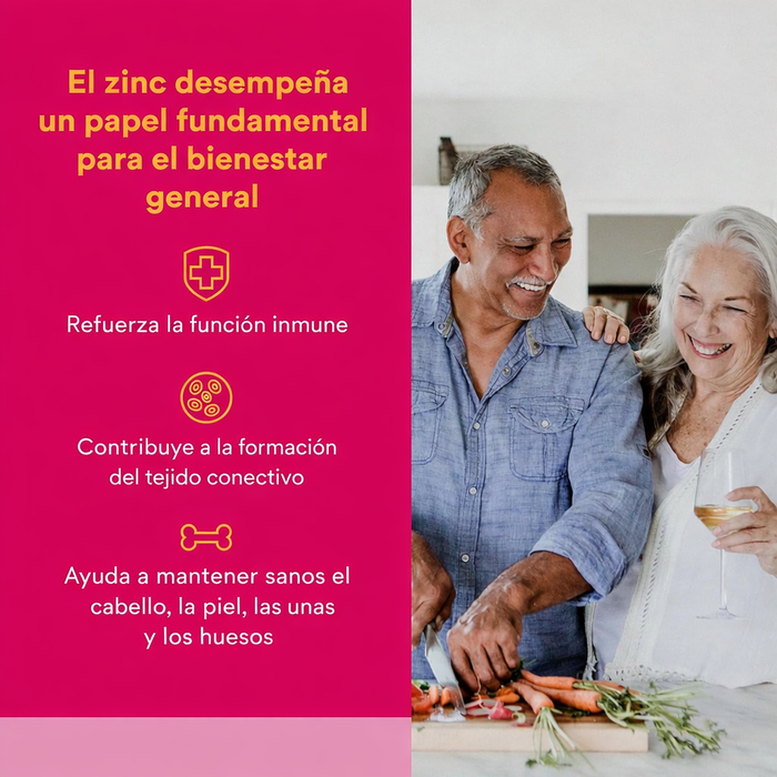 Bisglicinato de Zinc 50 mg (60 vcap), Natural Factors