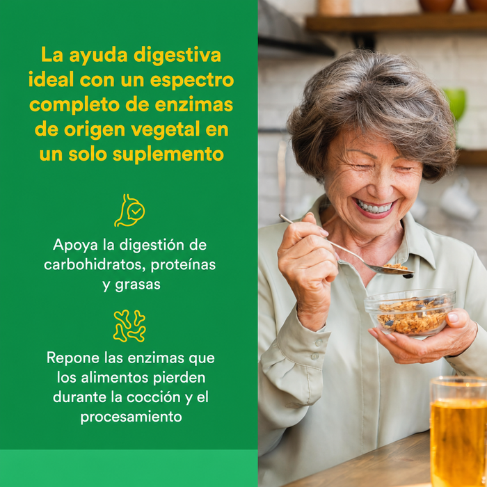 Multi Enzimas Vegetarianas de Alta Potencia (60 vcap), Natural Factors