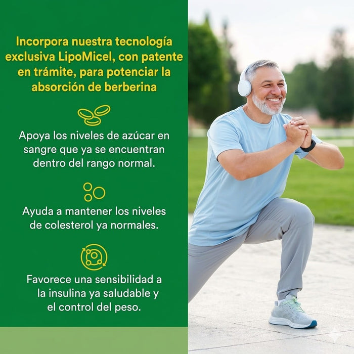 Berberina Matrix LipoMicel 500 mg (60 softgels), Natural Factors