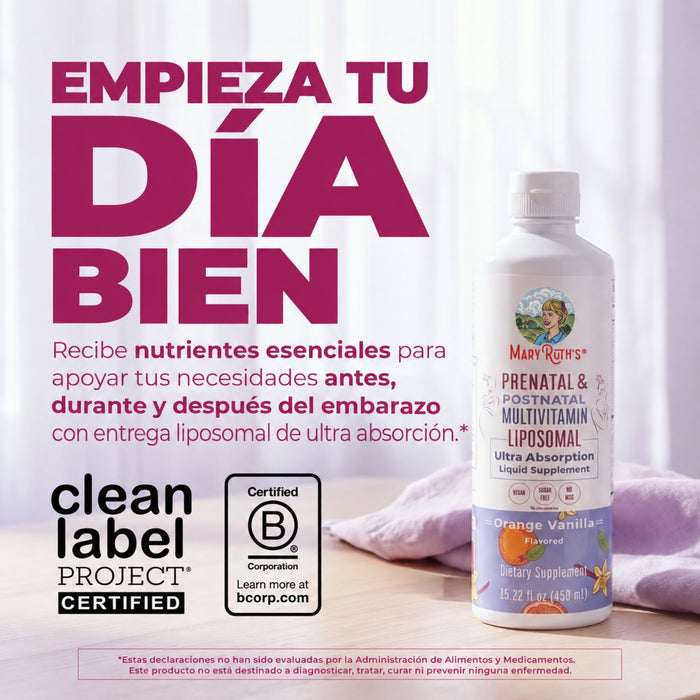 Prenatal &amp; Postnatal Liposomal Multivitamin 15.22oz (450.10ml) Mary Ruth