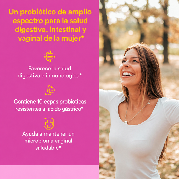 Ultimate Probioticos para Mujeres de Uso Diario 25 Billones (30 vcap), Natural Factors