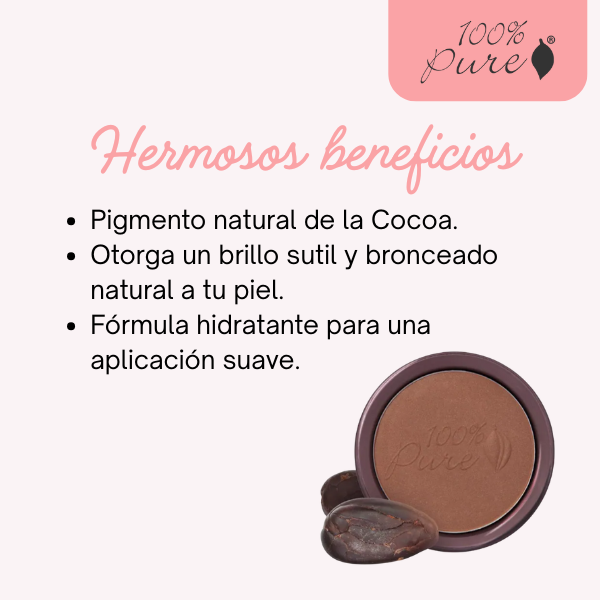 Bronzer de Cocoa, Fruit Pigmented® Cocoa Glow (0.32 oz 9 g), 100% Pure