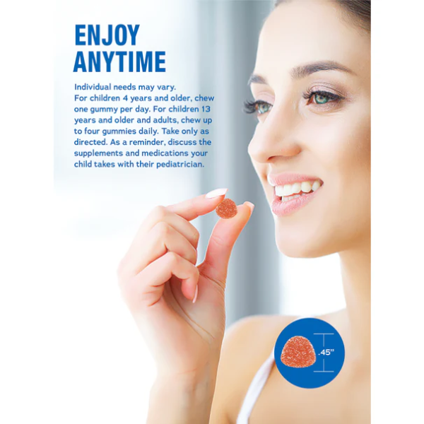 CALM Citrato de Magnesio Sabor Naranja (120 Gomitas), Natural Vitality