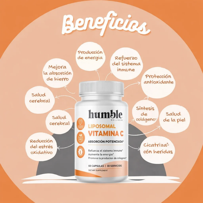 Vitamina C Liposomal (60 caps), Humble