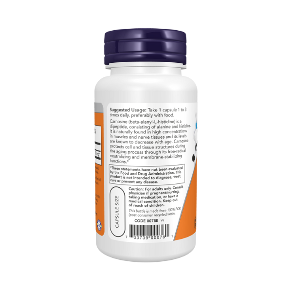 L-Carnosina 500 mg (50 veg caps)