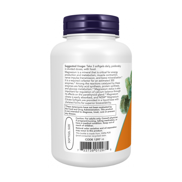 Citrato de Magnesio 400mg (90 softgels)
