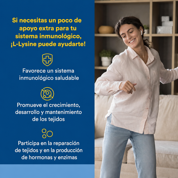 L-Lisina 500 mg (90 vcap), Natural Factors