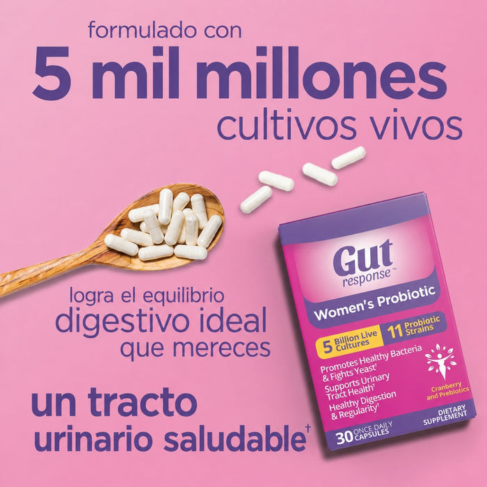 Probiótico para Mujeres GUT response™ (30 tabs masticables), Windmill