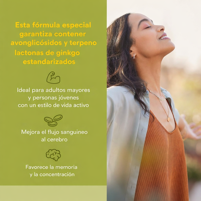 Ginkgo Biloba 60 mg HerbalFactors® (60 caps), Natural Factors