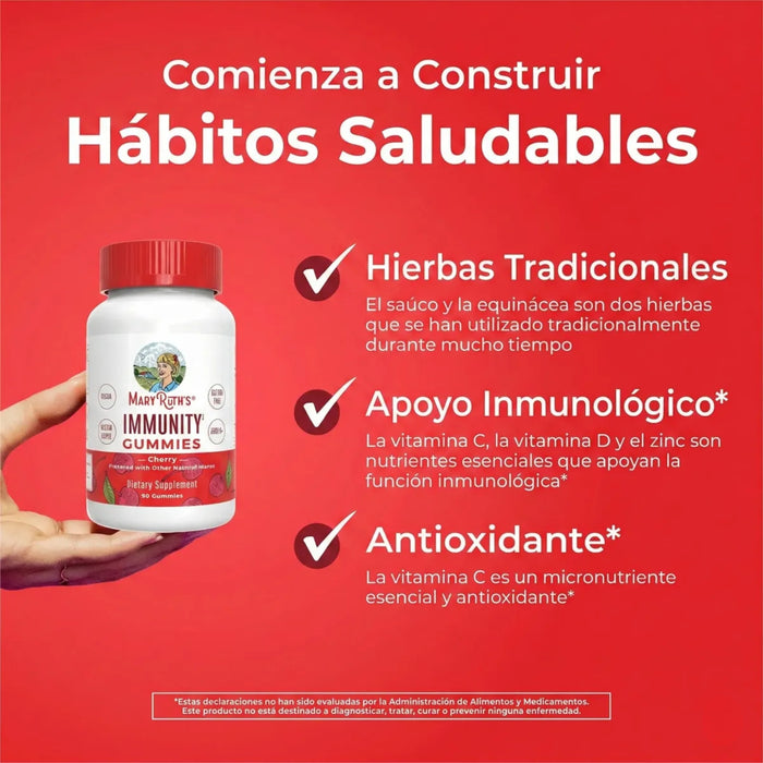 Immunity Gummies Cherry 90 Gummies Mary Ruth