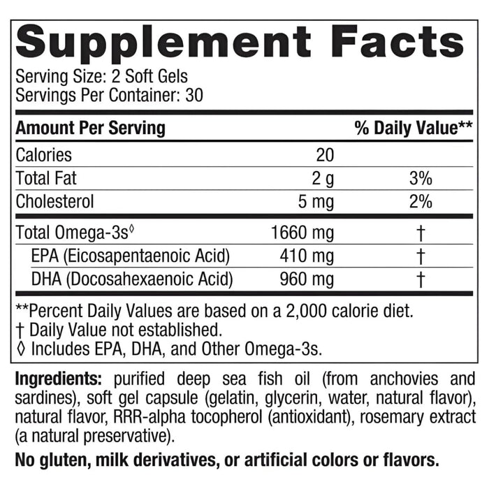 Ultimate Omega Xtra (60 softgels), Nordic Naturals