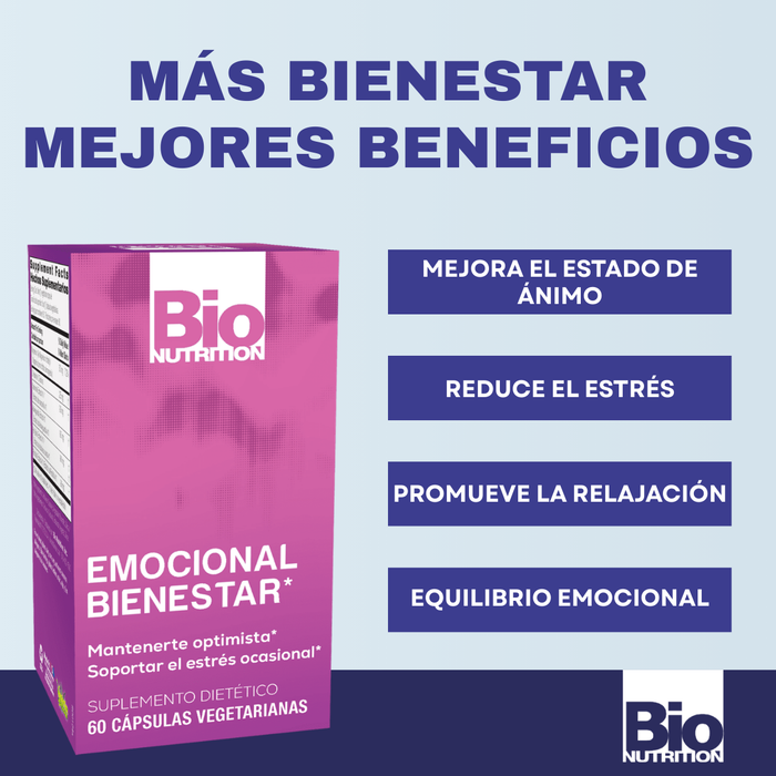 Bienestar Emocional (60 caps), Bio Nutrition