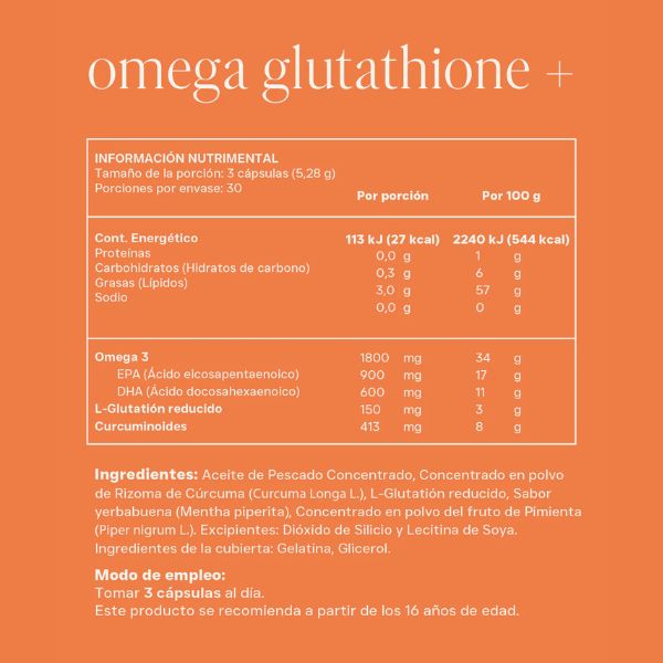 Omega Glutatione+ (90 caps), Reset Wellness