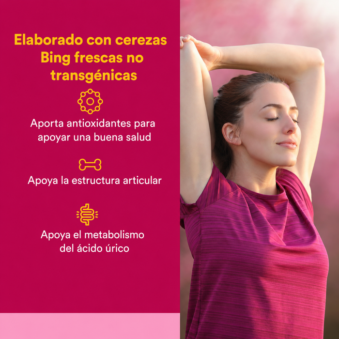 Concentrado de Cereza CherryRich® Tracto Urinario 500 mg (90 caps), Natural Factors
