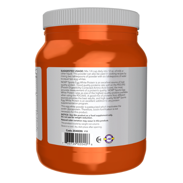 Proteina de Clara de Huevo Sin Sabor (1.2 lb 544 g)