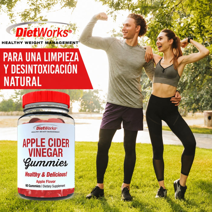 Vinagre de Manzana Sabor Manzana DietWorks (60 gomitas), Windmill