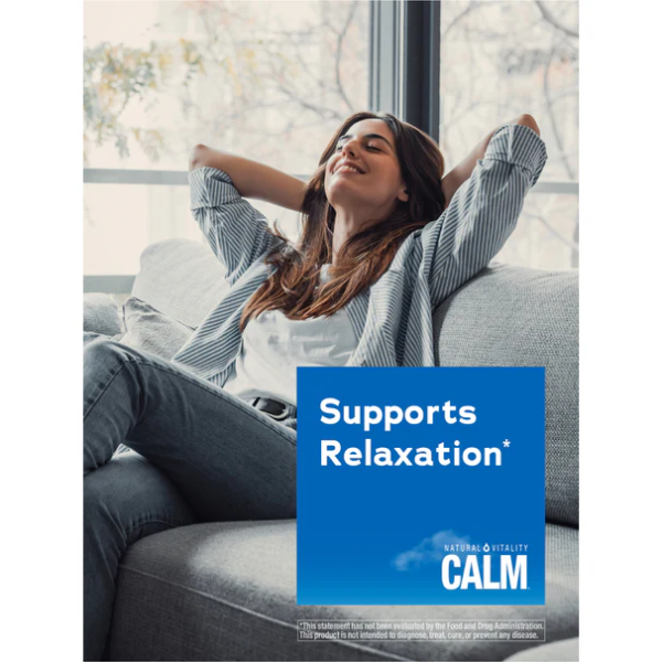 CALM Citrato de Magnesio Sabor Limonada de Frambuesa (227 g), Natural Vitality