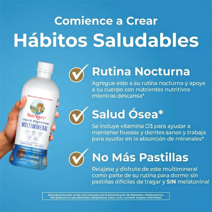 2X1 Multimineral Nocturno Sabor Coco, Liquido (15.22 fl oz 450 ml)