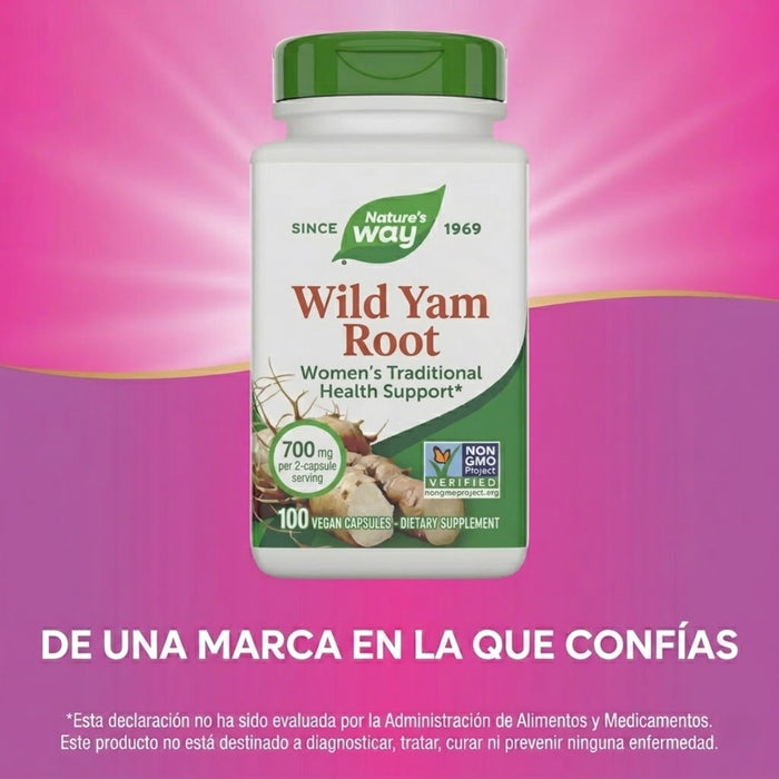 Wild Yam 850 mg (100 veg caps), Nature's Way