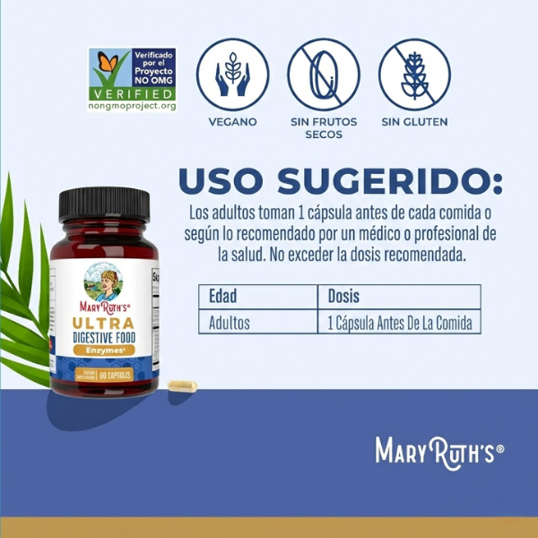 Ultra Digestive Enzymes / Ultra digestive enzymes. 60 capsules Mary Ruths