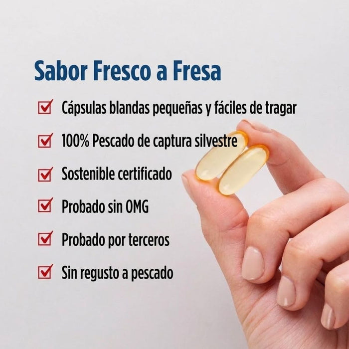 DHA 830 mg Sabor Fresa (90 softgels), Nordic Naturals