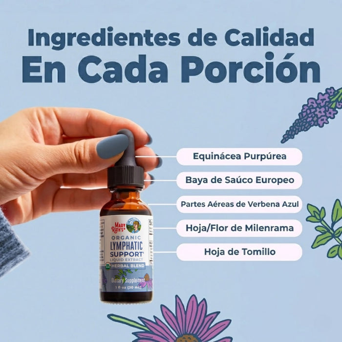 Salud Linfática, Líquido Orgánico (30 ml) | Mary Ruth's