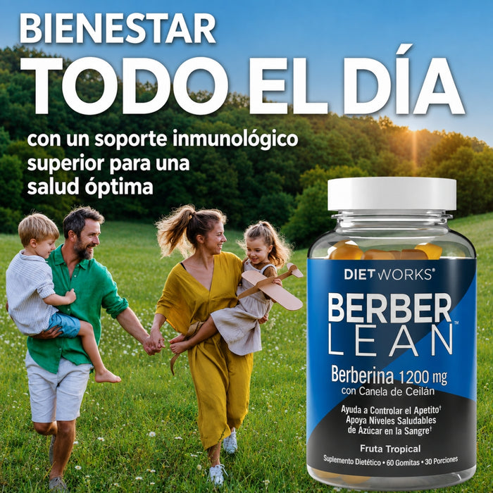 Berberina Sabor Tropical BerberLean™ DietWorks® (60 gomitas), Windmill