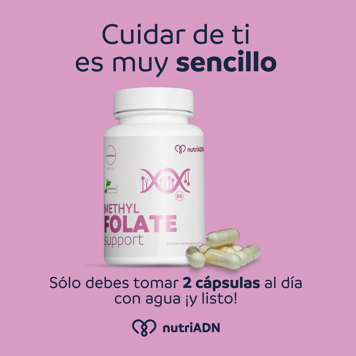 Salud Hormonal Femenina, Methyl Folate Support (60 caps), NutriADN