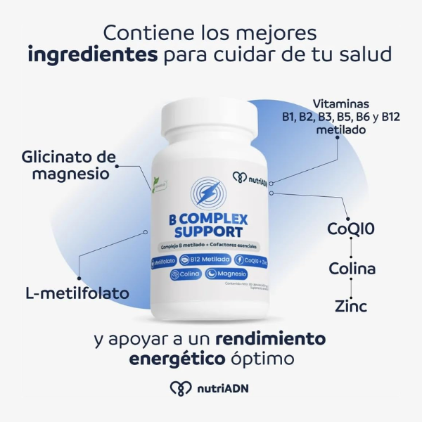 Complejo B, Energía y Claridad Mental (60 caps), NutriADN