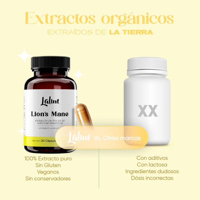 Melena de León 750 mg (30 caps), Lalun