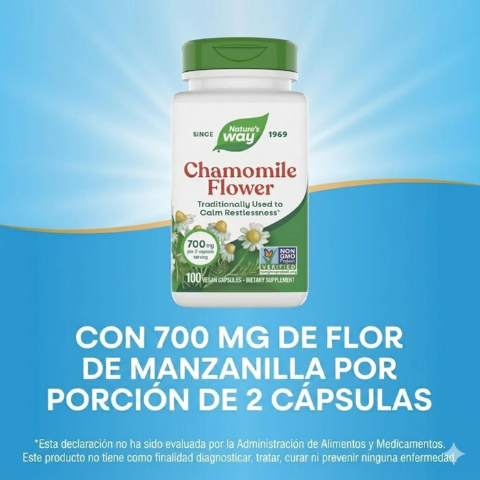 Extracto de Manzanilla (100 Veg caps), Nature's Way
