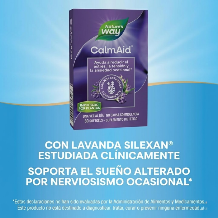 CalmAid® para el Manejo del Estrés (30 softgels) | Nature's Way