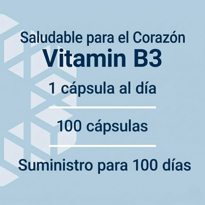 Vitamina B3 Niacina 500 mg (100 caps), Life Extension
