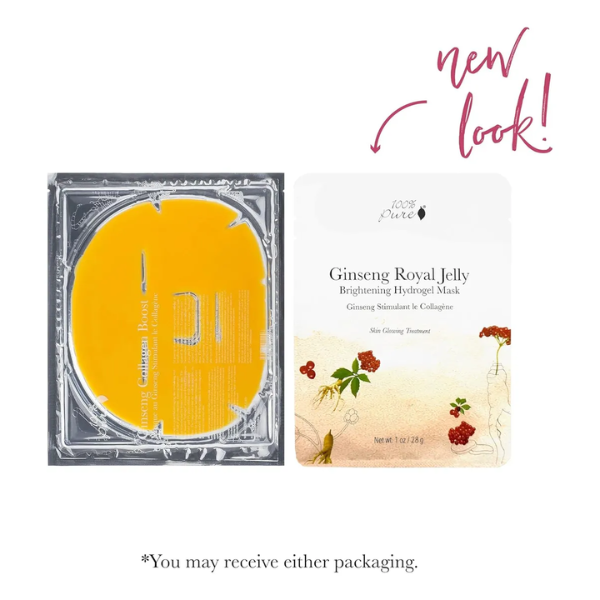 Mascarilla de Ginseng con Jalea Real (1 pieza), 100% Pure