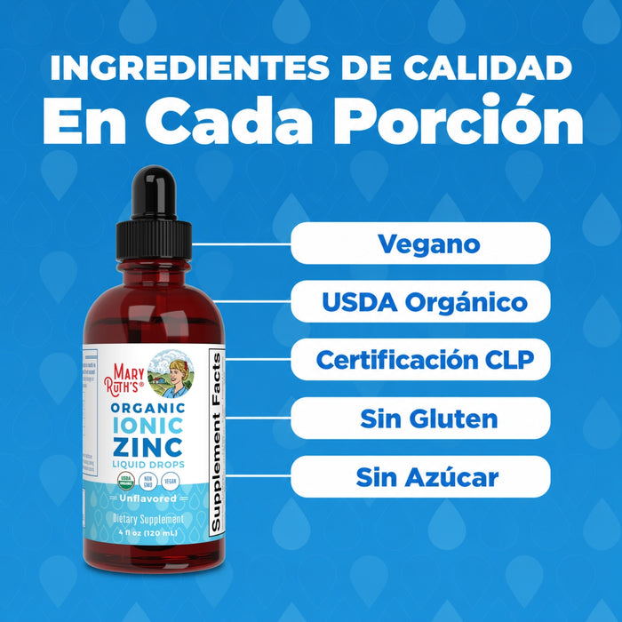 Liquid Ionic Zinc 120ml (4oz) Mary Ruth