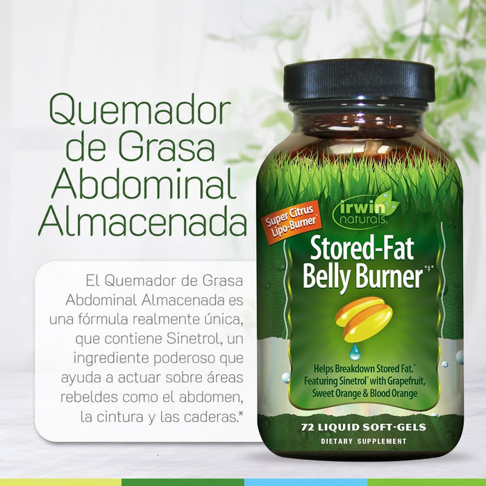 2X1 Quemador de Grasa Abdominal Almacenada (60 softgels), Irwin Naturals