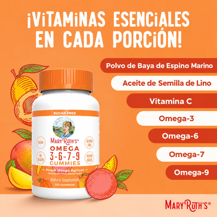 Omega 3-6-7-9 Gummies 120 units Mary Ruth