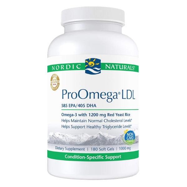 Pro-Omega® LDL EPA 585 mg DHA 405 mg (180 softgels), Nordic Naturals