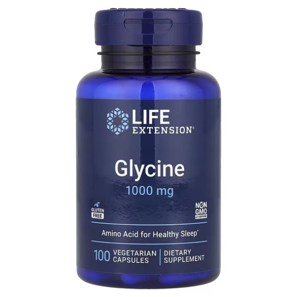 Glicina 1000 mg (100 veg caps) Life Extension