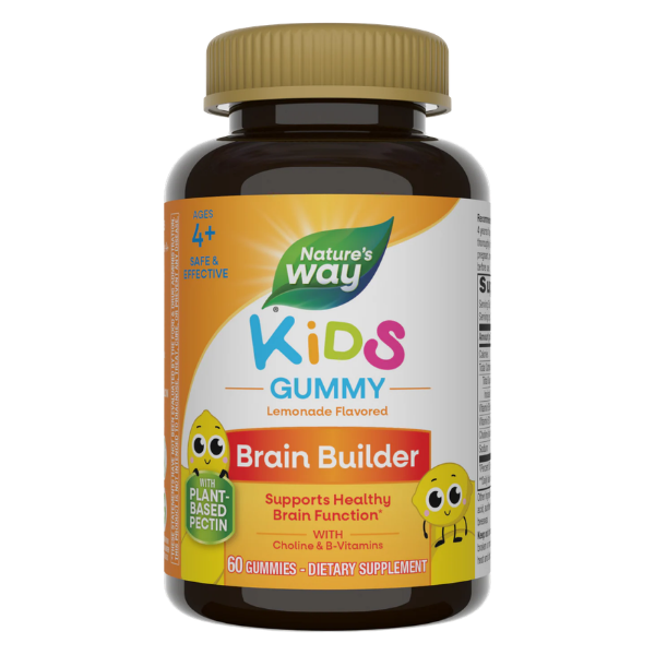 Función Cerebral para Niños Brain Builder (60 gomitas), Nature's Way