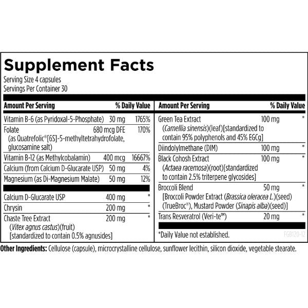 Balance Hormonal Femenino FemGuard + Equilibrio™ (120 caps), Designs for Health