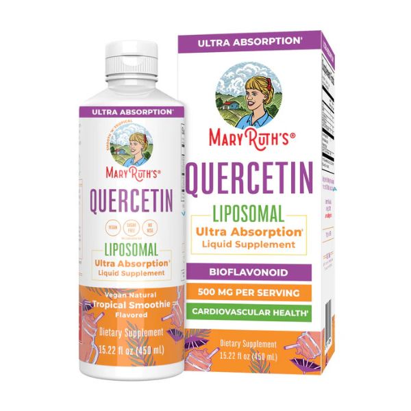 CC Quercetina Liposomal Sabor Tropical Smoothie, Liquido 450 ml (15.22 fl oz), Mary Ruth's
