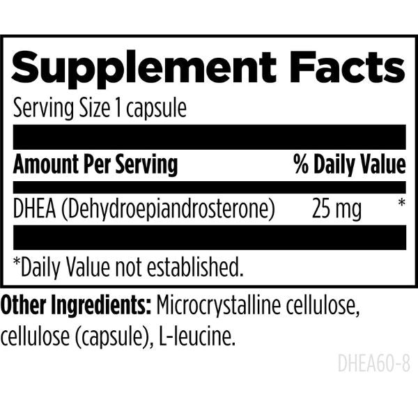 DHEA 25 mg (60 veg caps), Designs for Health