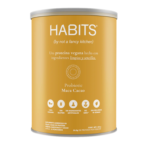 Proteína Probiótica Sabor Maca Cacao (488 g), Habits