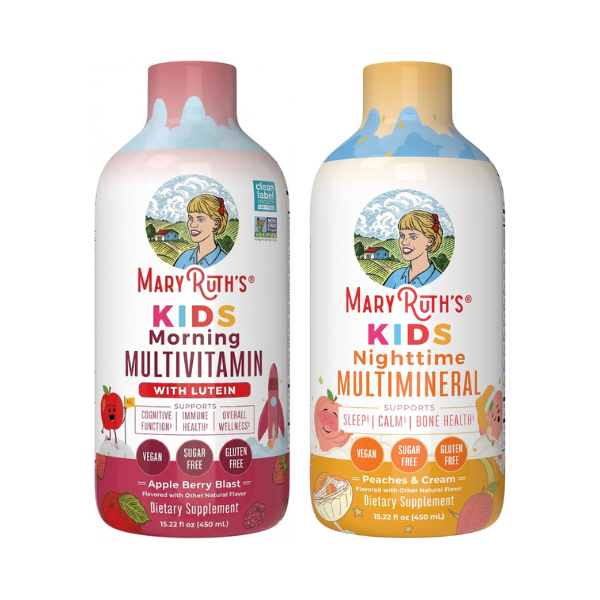 KIT #13 Multivitamínico Matutino + Multimineral Nocturno Para Niños, MaryRuth's
