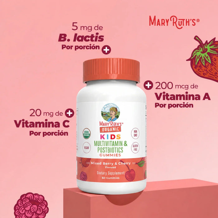 Kit #32 Multivitamínico y Descanso para niños. MaryRuth's (2 frascos / 120 gomitas)