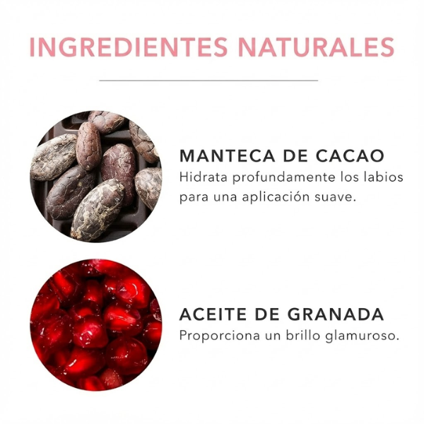 Lip Gloss con Pigmento Frutal® Pink Caramel (0.141 fl oz 4.17 ml), 100% Pure