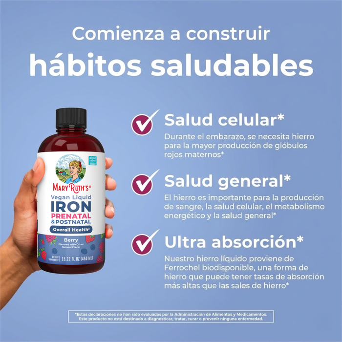 KIT #3 Multivitamínico + Hierro Prenatal y Postnatal, MaryRuth's